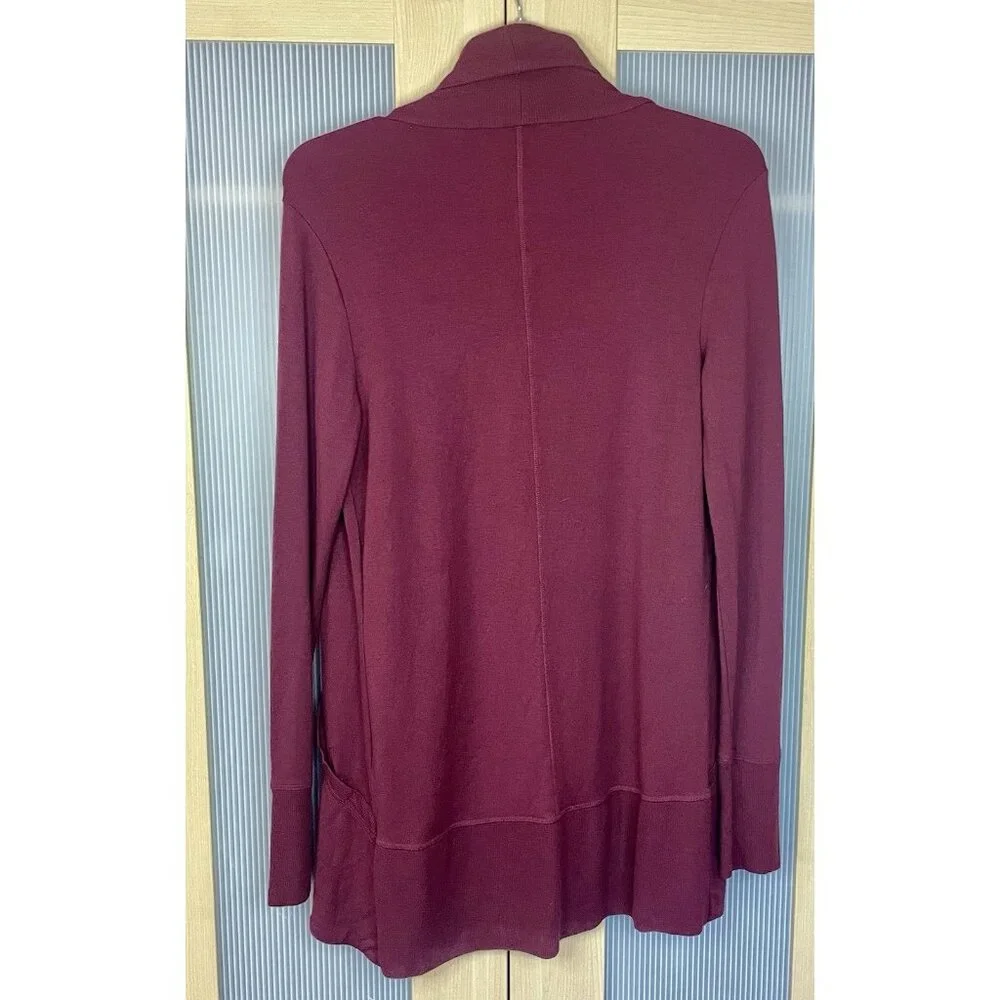 Athleta Sweater‎ Womens XS Pranayama Wrap Thumbholes Cardigan Open Yoga Casual